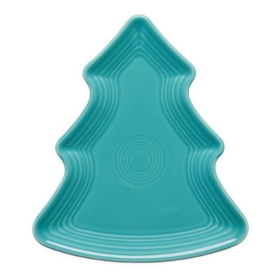 Fiesta&reg; Christmas Tree-Shaped Plate in Turquoise