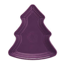 Fiesta® Christmas Tree-Shaped Plate in Mulberry
