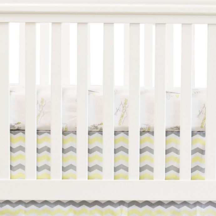 Oliver B City Of Dreams 2 Piece Crib Bedding Set In Yellow Grey
