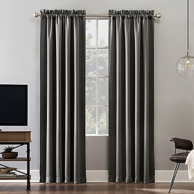 Sun Zero&reg; Oslo Rod Pocket 100% Blackout Window Curtain Panel (Single). View a larger version of this product image.