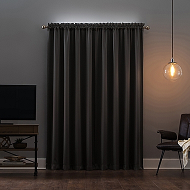 Sun Zero&reg; Oslo Rod Pocket 100% Blackout Window Curtain Panel (Single). View a larger version of this product image.