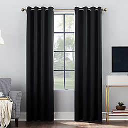 Sun Zero® Oslo Theater Grade 95-Inch Grommet 100% Blackout Curtain Panel in Black (Single)