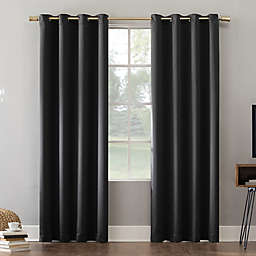 Sun Zero® Oslo Theater Grade 84-Inch Grommet 100% Blackout Curtain Panel in Coal (Single)