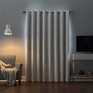 Sun Zero&reg; Oslo Theater Grade 95-Inch Grommet 100% Blackout Curtain Panel in Pearl (Single). View a larger version of this product image.