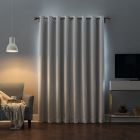 Alternate image 1 for Sun Zero&reg; Oslo Theater Grade 95-Inch Grommet 100% Blackout Curtain Panel in Pearl (Single)