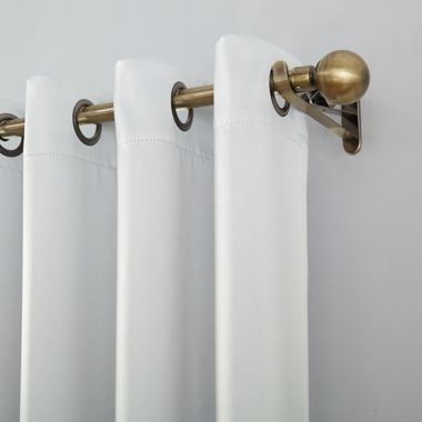 Sun Zero&reg; Oslo Theater Grade 95-Inch Grommet 100% Blackout Curtain Panel in Pearl (Single). View a larger version of this product image.