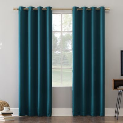 Brielle Home Clarke 100% Cotton Window Curtain Panel-Pack of Two 
