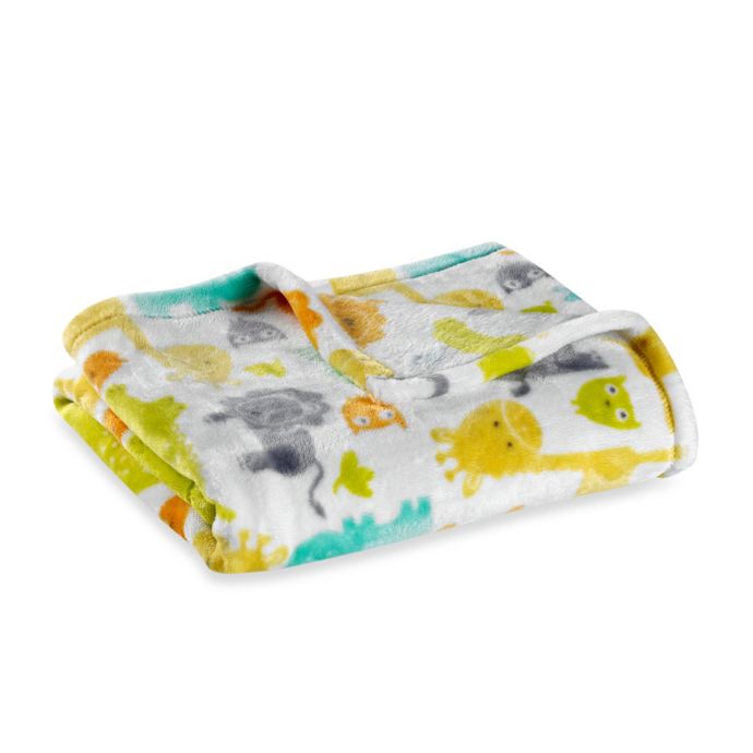 Safari Toddler Plush Blanket in Grey – OiOi