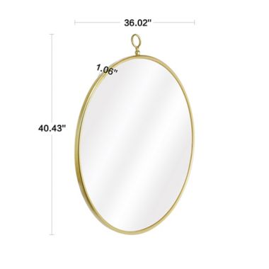 One Kings Lane Open House™ Beatrix 36-Inch x 40-Inch Round Wall Mirror ...