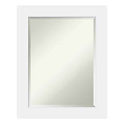 Amanti Art Corvino 23-Inch x 29-Inch Bathroom Vanity Mirror in White
