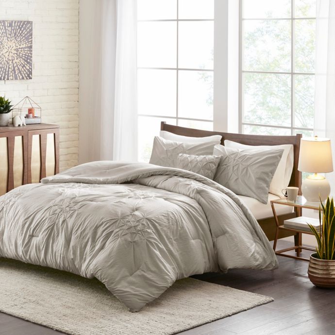 Madison Park Giselle Tufted Seersucker Duvet Set Bed Bath Beyond