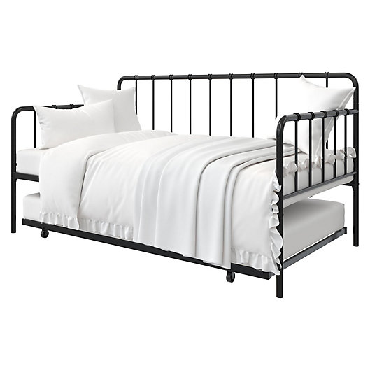 Everyroom Arya Metal Daybed With Twin, Will A Twin Trundle Fit Under Full Bed
