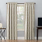 Alternate image 0 for Sun Zero&reg; Floral Embroidery 84-Inch Total Blackout Curtain Panel in Ecru (Single)