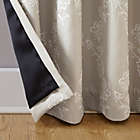 Alternate image 4 for Sun Zero&reg; Floral Embroidery 84-Inch Total Blackout Curtain Panel in Ecru (Single)
