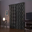 Alternate image 1 for Sun Zero&reg; Floral Embroidery 95-Inch Total Blackout Curtain Panel in Steel Gray (Single)