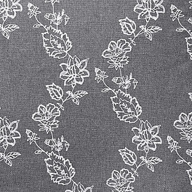 Sun Zero&reg; Floral Embroidery 95-Inch Total Blackout Curtain Panel in Steel Gray (Single). View a larger version of this product image.
