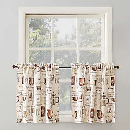 No.918®Bristol Coffee Shop 24-Inch 3-piece Kitchen Window Curtain Valance and Tiers Set