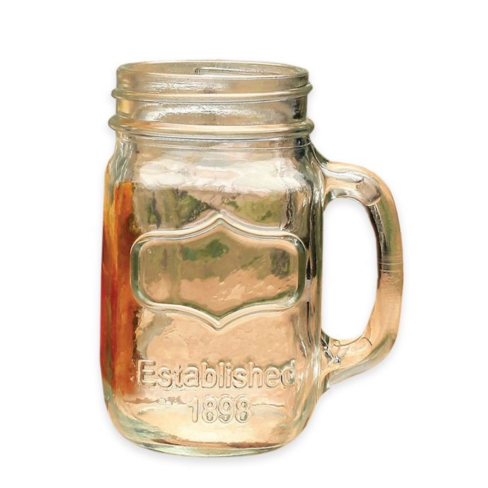 Glass Mason Jar Mugs (Set of 4) Bed Bath and Beyond Canada