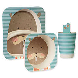 Safety 1st™ 5-Piece Beaver Toddler Dinnerware Set in Blue