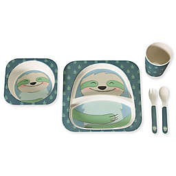 Safety 1st® Sloth 5-Piece Toddler Dinnerware Set in Blue
