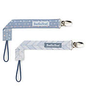 Booginhead&reg; 2-Pack Arrows Pacifier Clips in Blue