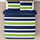 Alternate image 1 for Sweet Jojo Designs Navy and Lime Stripe Bedding Collection