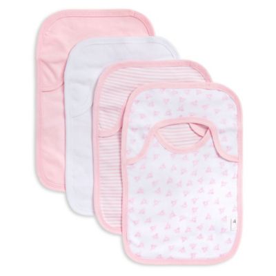 Burt&#39;s Bees Baby&reg; 4-Piece Organic Cotton Bib Set in Blossom