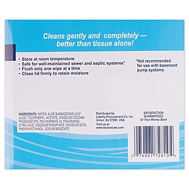 Smart Values&trade; 6-Packs 60-Count Flushable Moist Wipes. View a larger version of this product image.
