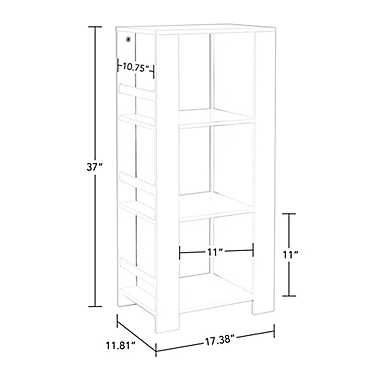 RiverRidge&reg; Home Book Nook Collection Kids Cubby Storage Tower. View a larger version of this product image.