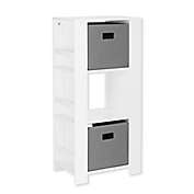 RiverRidge&reg; Home Book Nook Collection Kids Cubby Storage Tower in White/Grey