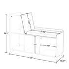 Alternate image 3 for RiverRidge&reg; Home Book Nook Collection Kids Storage Bench with Cubbies in White/Grey