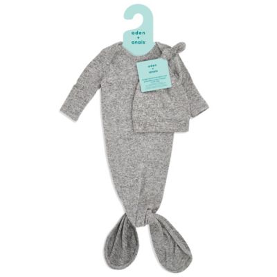knotted gown and hat set