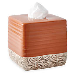Tommy Bahama® Pineapple Palm Ceramic Tissue Box Cover in Red