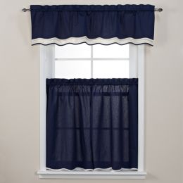 Navy Kitchen Curtains Bed Bath Beyond