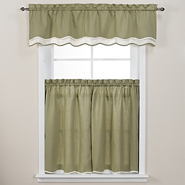 Pipeline 45-Inch Window Curtain Tier Pair in Sage. View a larger version of this product image.