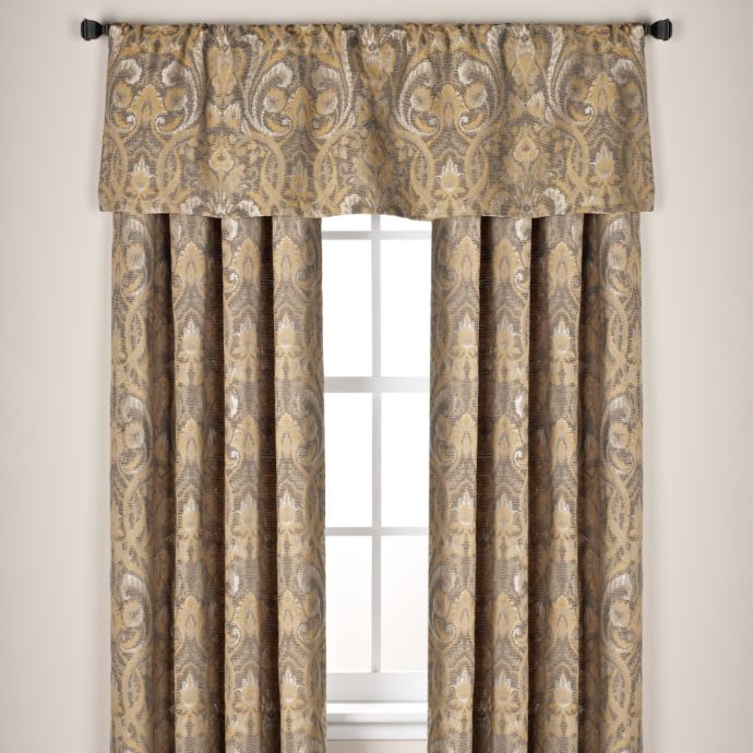 Monaco Rod Pocket Window Curtain Panels And Valance Bed Bath