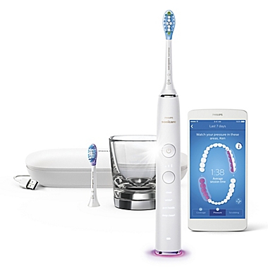 Philips Sonicare&reg; DiamondClean Smart 9350 Electric Toothbrush in White. View a larger version of this product image.