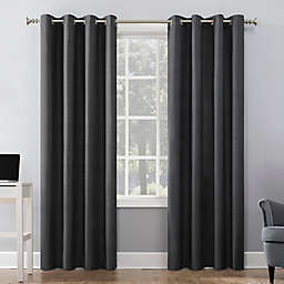 Sun Zero® Duran 63-Inch Grommet 100% Blackout Window Curtain Panel in Charcoal (Single)