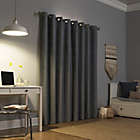Alternate image 1 for Sun Zero&reg; Duran 95-Inch Grommet 100% Blackout Window Curtain Panel in Grey (Single)