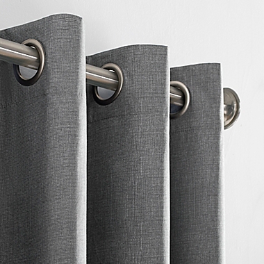 Sun Zero&reg; Duran 95-Inch Grommet 100% Blackout Window Curtain Panel in Grey (Single). View a larger version of this product image.