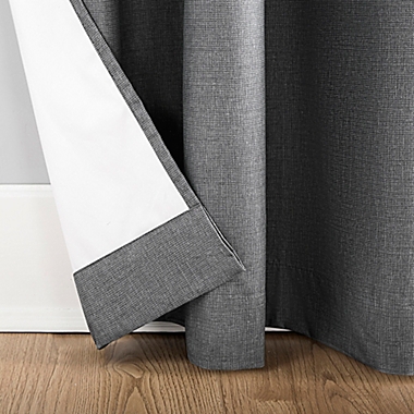Sun Zero&reg; Duran 84-Inch Grommet 100% Blackout Window Curtain Panel in Grey (Single). View a larger version of this product image.