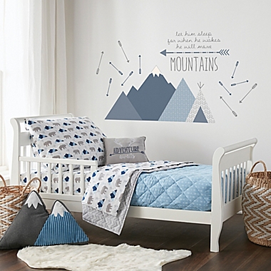 Levtex Baby&reg; Trail Mix Bedding Collection in Blue. View a larger version of this product image.