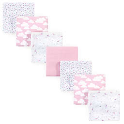 Hudson Baby® 7-Pack Magical Unicorn Flannel Receiving Blankets in Pink