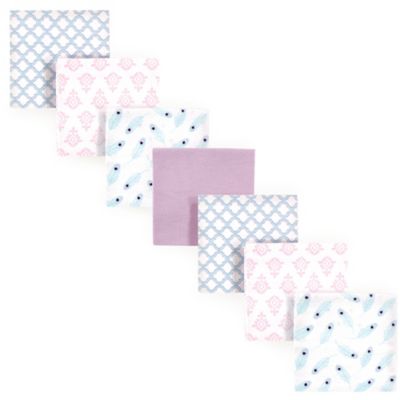 purple receiving blankets