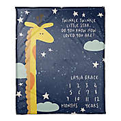 Designs Direct Twinkle Twinkle Giraffe Throw Blanket
