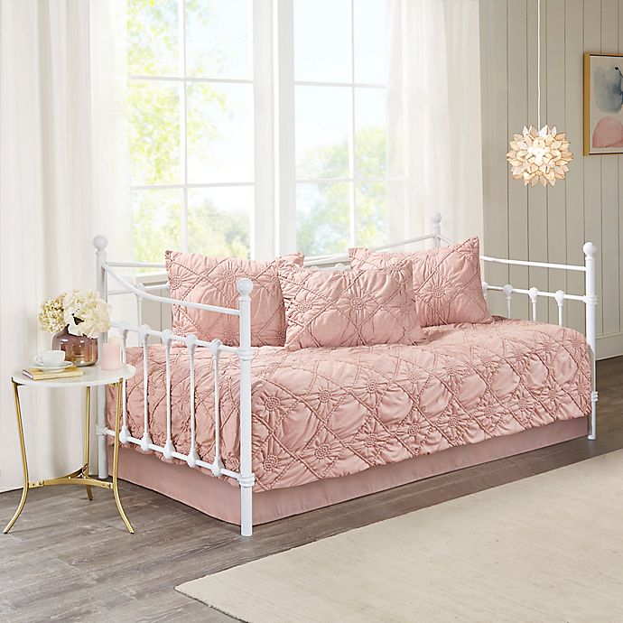 Madison Park Theresa Ruched Rosette Reversible 5 Piece Daybed