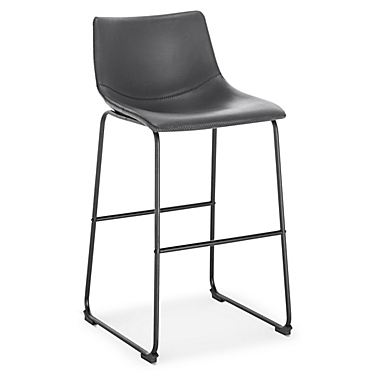Edgemod Brinley Bar Stool in Grey (Set of 2). View a larger version of this product image.