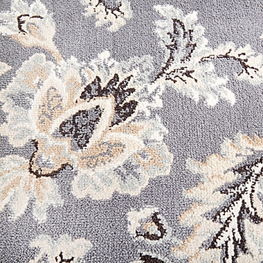 Home Dynamix Westwood Floral 2&#39;4 x 3&#39;7 Accent Rug in Dark Grey. View a larger version of this product image.