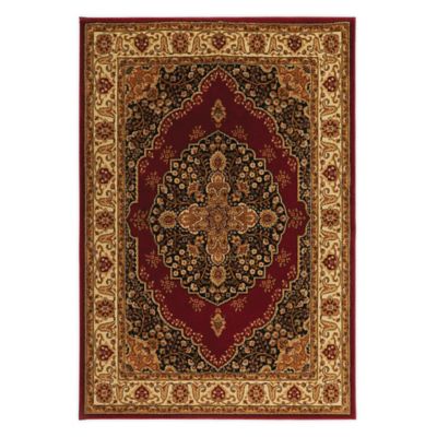 Home Dynamix Royalty Tansy 4&#39; x 6&#39; Area Rug in Red/Ivory