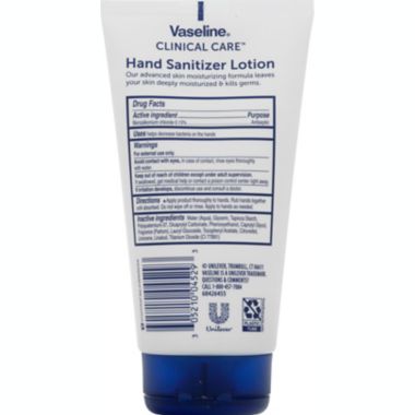 Vaseline&reg; Clinical Care&trade; 5.1 fl. oz. 2-in-1 Hand Sanitizer Lotion. View a larger version of this product image.